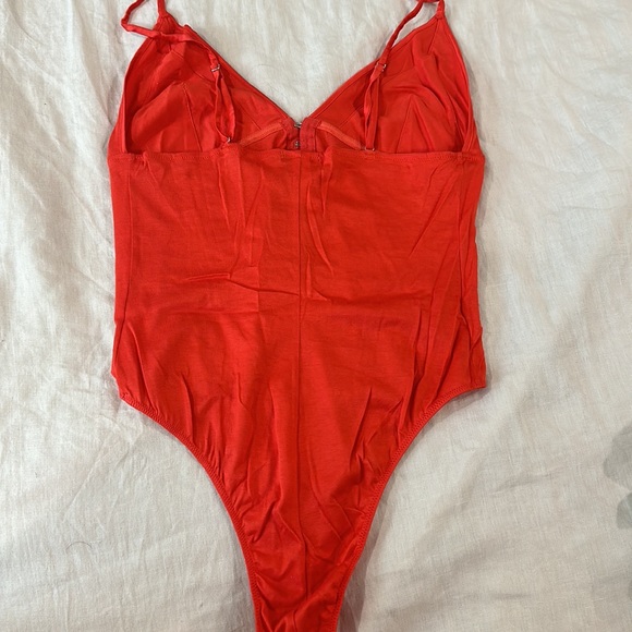Fleur du Mal Bodysuit - Size M - RED - Picture 2 of 4